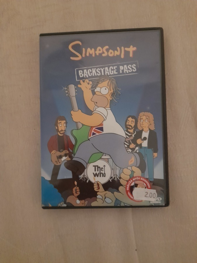 Simpsonit Backstage pass dvd