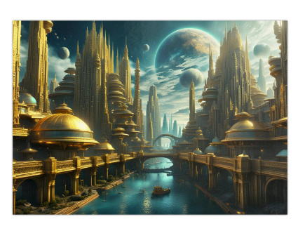 100 kpl uusia Sci-Fi taide julisteita koko A4