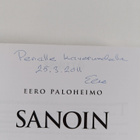 Eero Paloheimo : Sanoin : kootut kirjoitukset 1963-2010 (... - pikkukuva 3