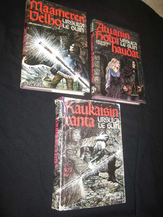 Ursula Le Guin: Maameren tarinat 1 - 3 ( kovakantiset )