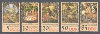 Saksa DDR  1989 Mi 3269-73