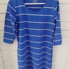 My wear kirkkaan sininen raidallinen tunika kokoa L. - pikkukuva 1