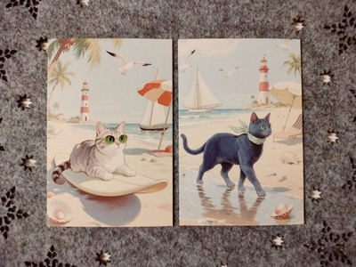 ~Kissa kortti~ 2kpl