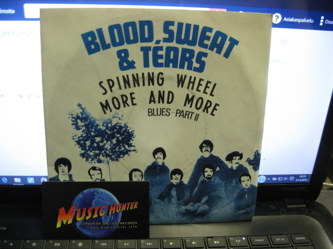 BLOOD, SWEAT & TEARS - SPINNING WHEEL / MORE.. EX-/EX- 7"