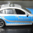 BMW M5 Police Mattel 2014 1:64 Auton Pienoismalli - pikkukuva 2