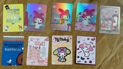 Sanrio Panini 9 keräilykorttia