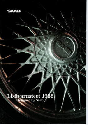 Saab Lisävarusteet -esite, 1988