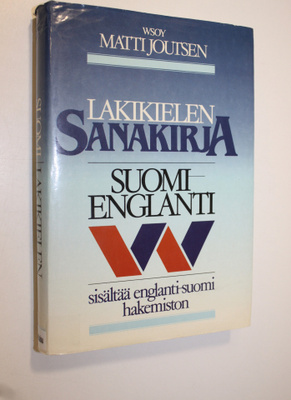 Matti Joutsen : Lakikielen sanakirja : suomi-englanti