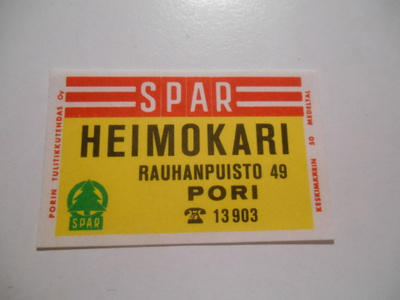TT Etiketti SPAR Heimokari Pori
