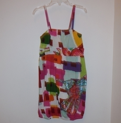 110-116cm (5-6v) - Desigual kuviollinen kesämekko * UUSI
