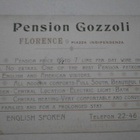 Firenze, Pensionaatti Gozzoli, mv vanha mainospk, ei p. - pikkukuva 2
