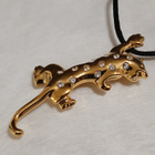 21k kullattu Kanadalainen pantteri riipus Gold plated - pikkukuva 1