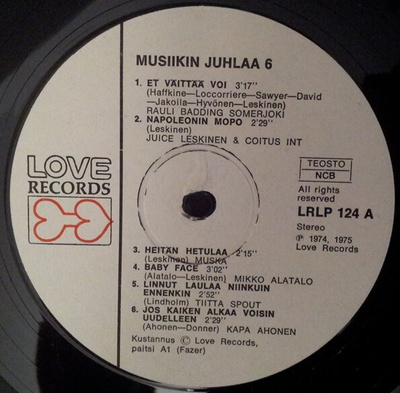 (LRLP 124) Useita esittäjiä - Musiikin Juhlaa 6