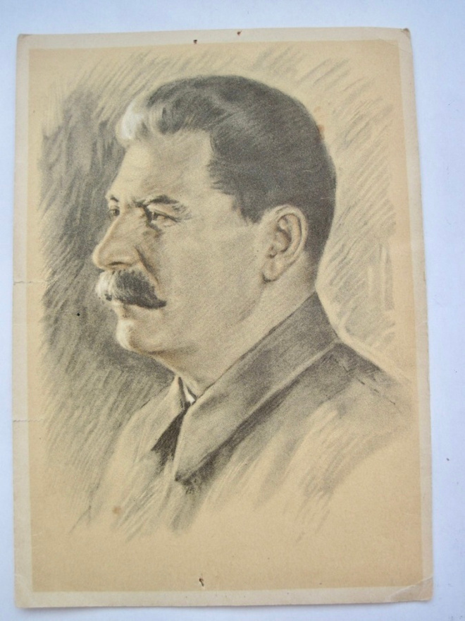 VANHA Postikortti CCCP Propaganda Stalin 1940
