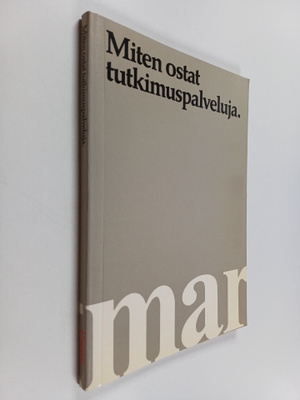 Miten ostat tutkimuspalveluja