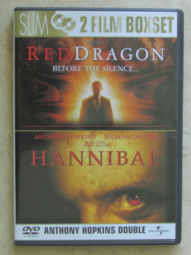 Red Dragon + Hannibal, 2 x DVD. Anthony Hopkins, Edward Nort