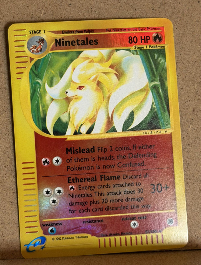 Pokemon Ninetales 21/165 Expedition Holo Rare e-Reader