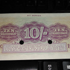 British Armed Forces 10 Shillings 4th series UNC - pikkukuva 2