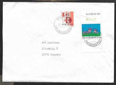 Postiläh. - Lasten piir. 1991 (LAPE 1147) Helsinki 26.7.99