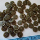 13-15mm nappi Harmaa punaruskea khaki - pikkukuva 5