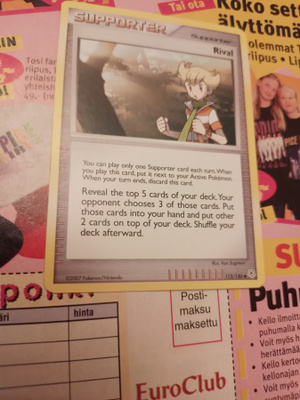 Rival 113/130 Pokemon Diamond & Pearl card
