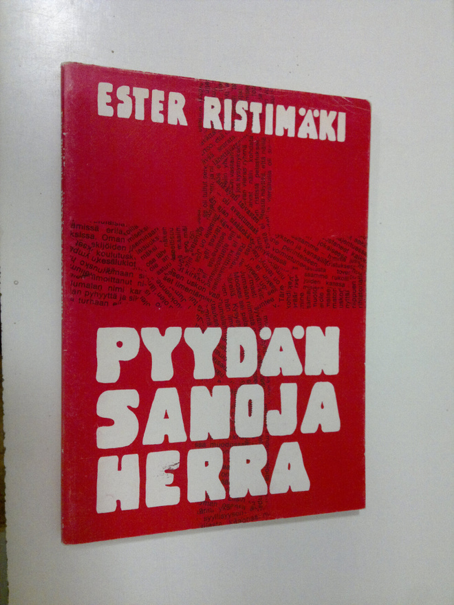 Ester Ristimäki : Pyydän sanoja Herra