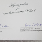 Joulutervehdys Nimikirjoituksin 2020 - pikkukuva 1