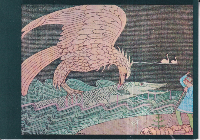 Kalevala. Joseph Alanen, Kotka ja hauki .  e205