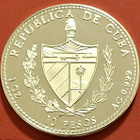Kuuba, 1 oz 999 hopeaa 1990. Kolumbus. Harvinainen. (KD4). - pikkukuva 2