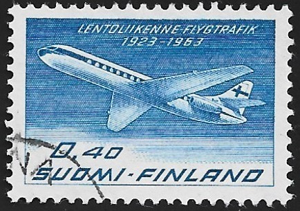 1963 Caravelle SE 210 0,40 mk leimattu LaPe 580