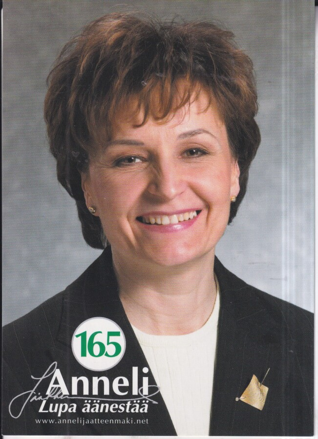 Anneli Jäätteenmäki 165 Lupa äänestää 2004.   e177