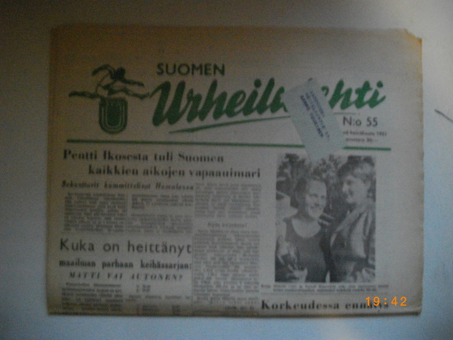 Suomen Urheilulehti Nro 55/1951 (25.2)