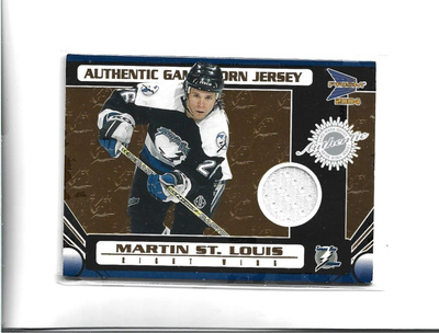 MARTIN ST. LOUIS - AUTHENTIC GAME WORN JERSEY num 0050/1185