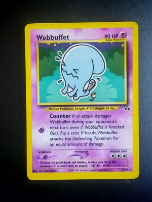 Pokemon kortti Wobbuffet Neo Discovery rare