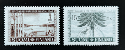 1949 Maailman metsäkongressi merkit **