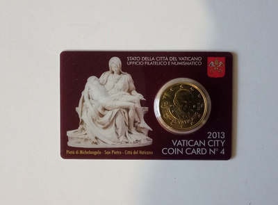 Vatikaani coin card 2013