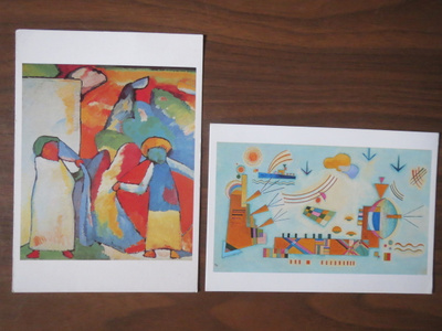 Wassily Kandinsky: kaksi taidekorttia