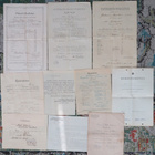 Vanhoja koulutodistuksia ja työtodistuksia 10 kpl - v.1916 - - pikkukuva 1