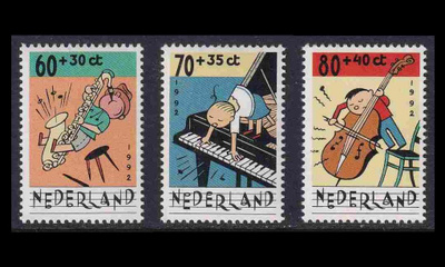 Alankomaat 1451-3A ** Voor het Kind musiikki (12¾:13¼) (19