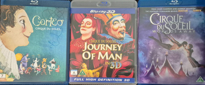 Cirque du Soleil 3KPL -Blu-Ray