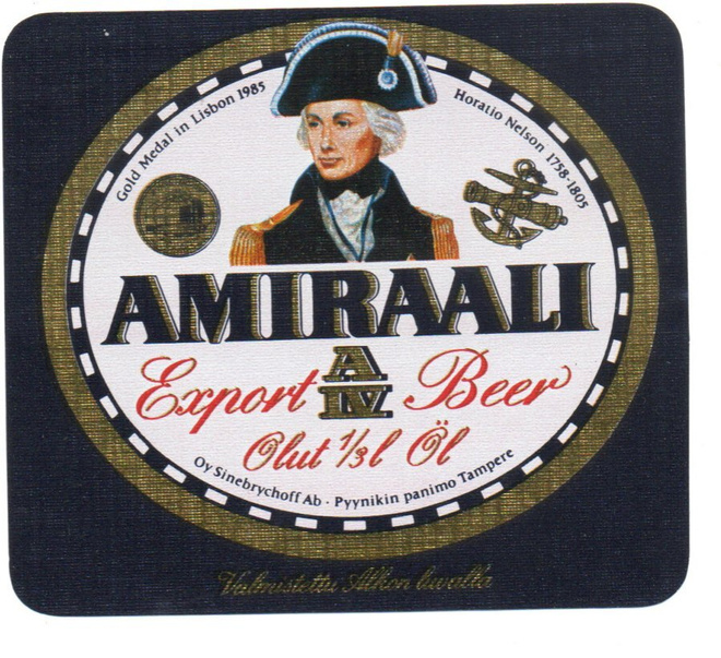 Sinebrychoff AMIRAALI AIV Olut Horatio Nelson