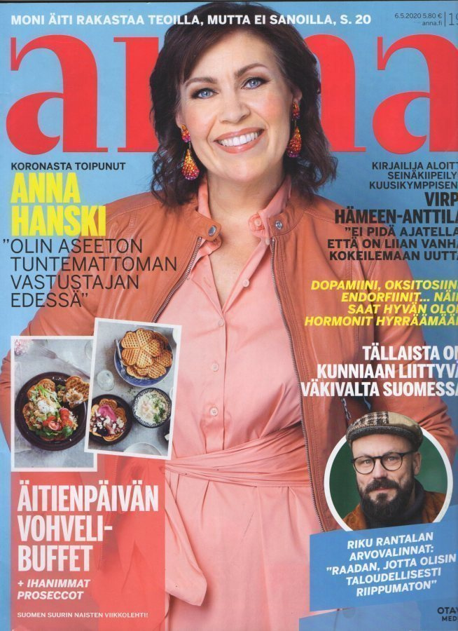 Anna n:o 19 2020 Anna Hanski. Virpi. Riku. Niina.
