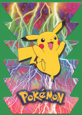 Pokémon 2001 Topps Pikachu Die-Cut Embossed