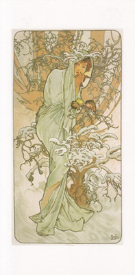 Alphonse Mucha: Talvi (panoraamakortti)