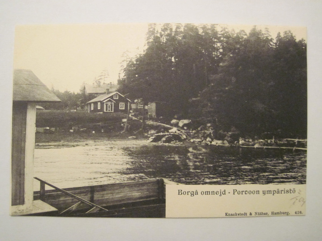 VANHA Postikortti Porvoo Varhainen HUIPPUKUNTO ennen-1905