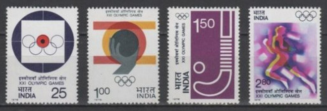 (S0350) INDIA, 1976 (Summer Olympic Games, Montreal). MNH**