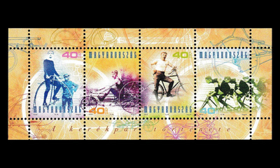 Unkari 4705-8BL268 ** Polkupyörän historia (2002)