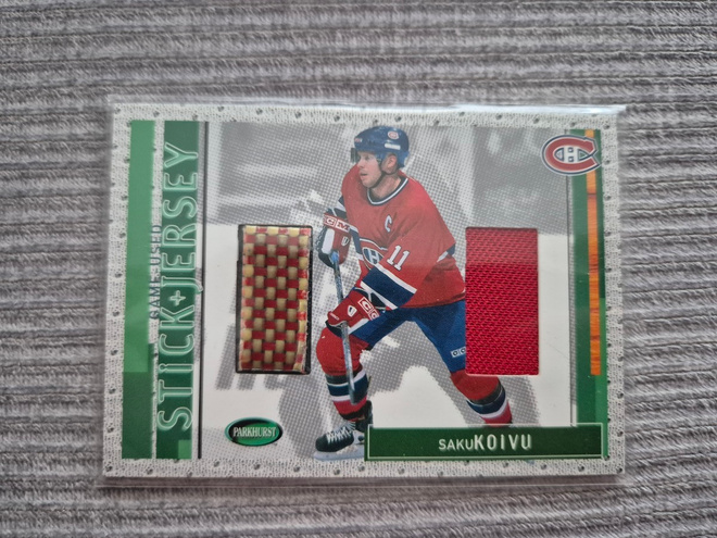 Saku Koivu - Parkhurst 2002-03 - Stick & Jersey