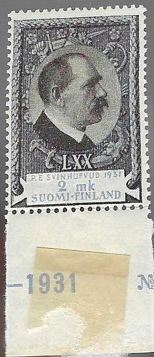 1931 PRESIDENTTI SVINHFVUD 70 V. POSTITUOREENA