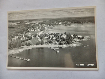 VANHA Postikortti Loviisa 1953 Karhumäki